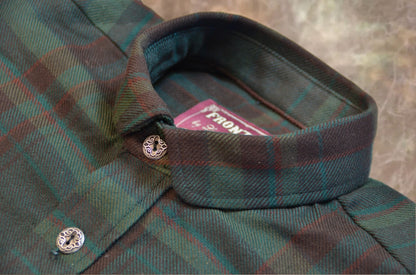 Green and Brown Plaid Men's Dakota Shirt
