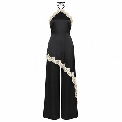 The Gilded Iris Satin Jumpsuit