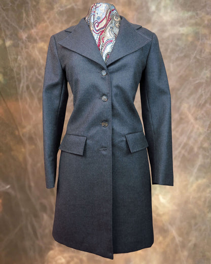 Women's Frock Coat - Dark Brown Tweed #943