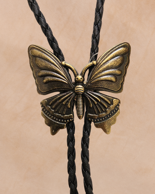 Bolo Tie Western Butterfly
