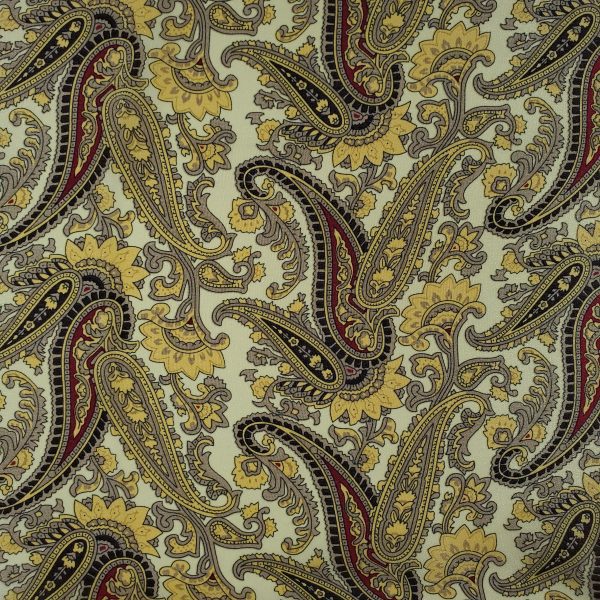 Crepe de Chine Paisley Rags