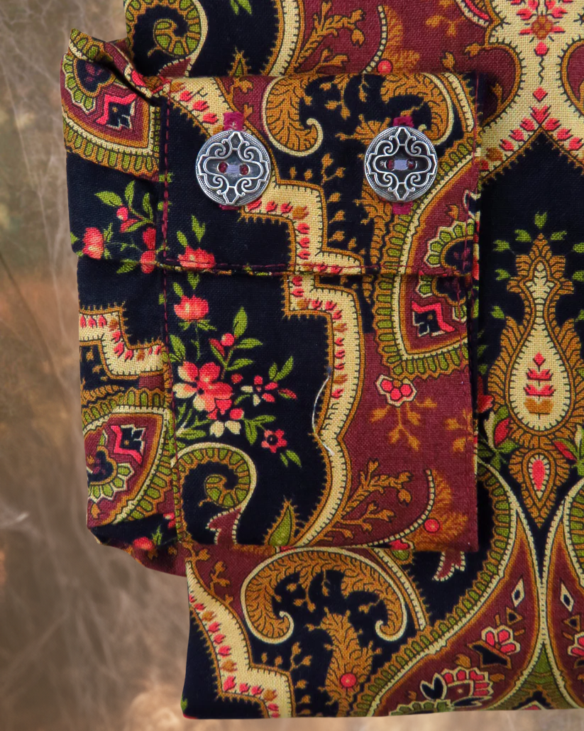 Wine Paisley Wallpaper Dakota Shirt