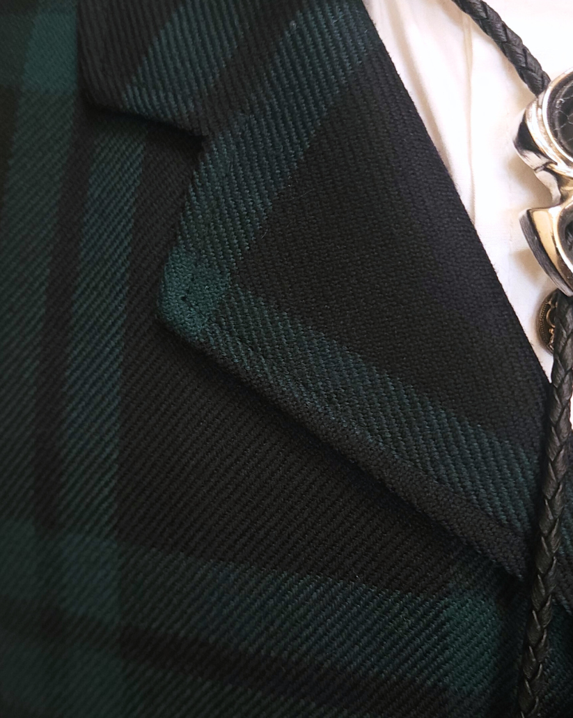 Men's Notch Vest - Black Watch Plaid