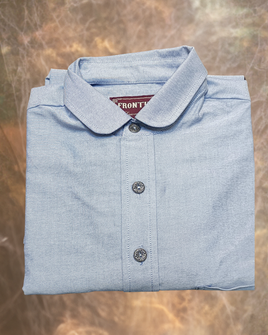 Men’s Dakota Shirt – Sky Mesa Textured Solid
