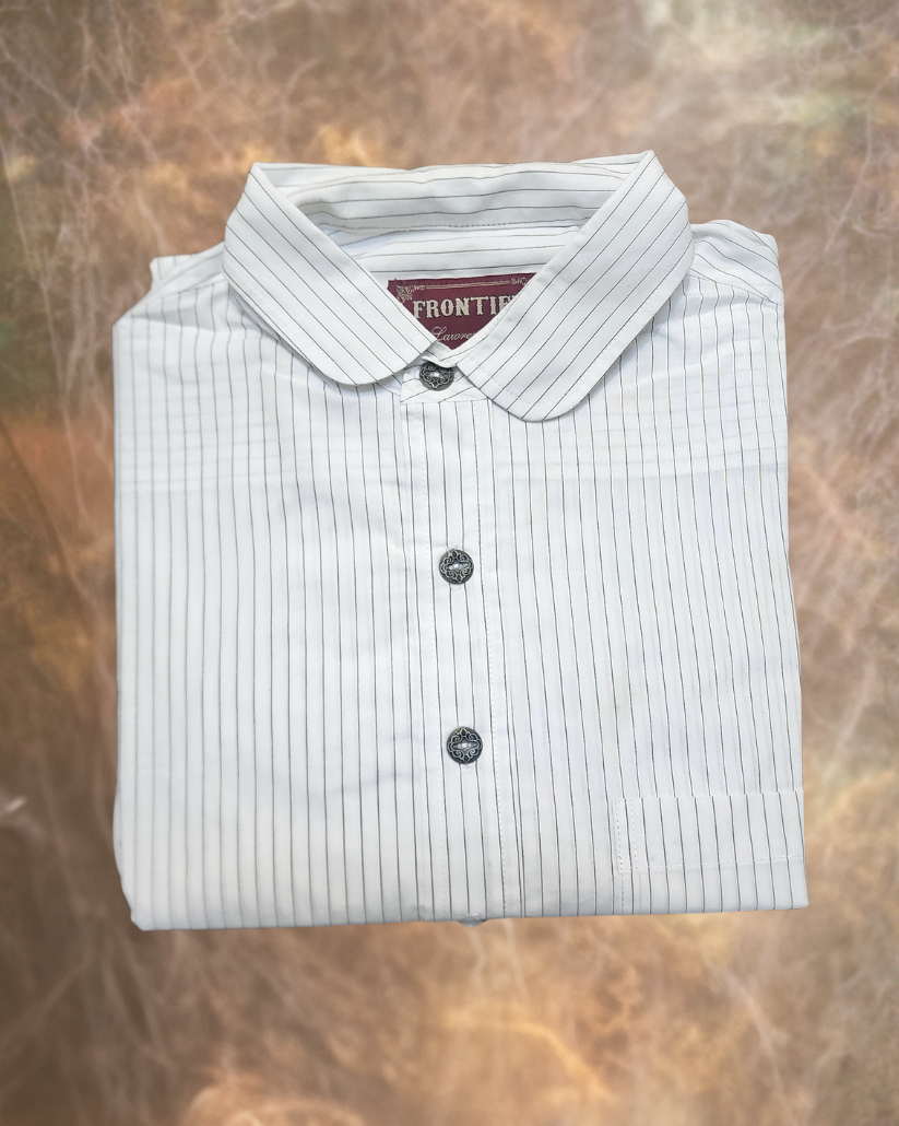 Men’s Dakota Shirt – White Mesa Stripe