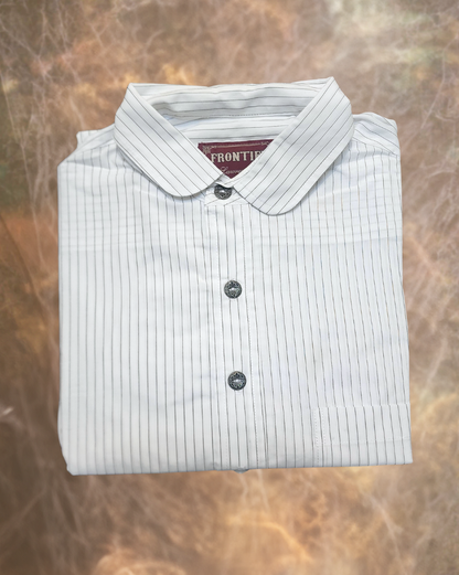 Men’s Dakota Shirt – White Mesa Stripe