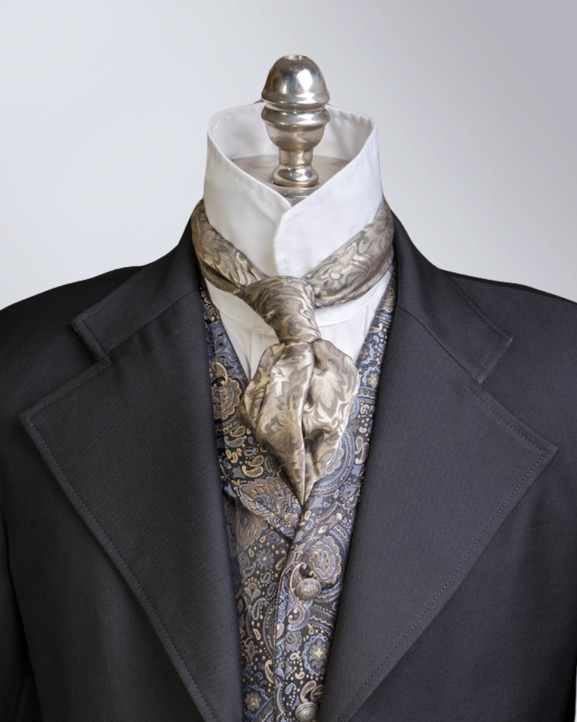 Men's Black Gabardine Wool Frock Coat