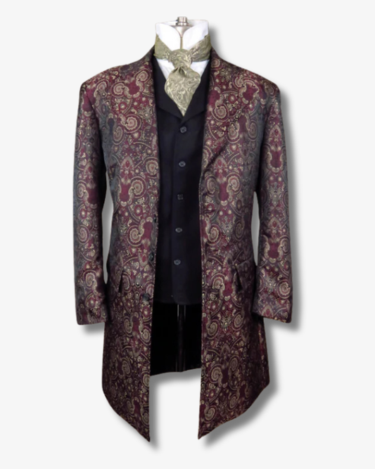 Burgundy Brocade | Coats | Production Registry