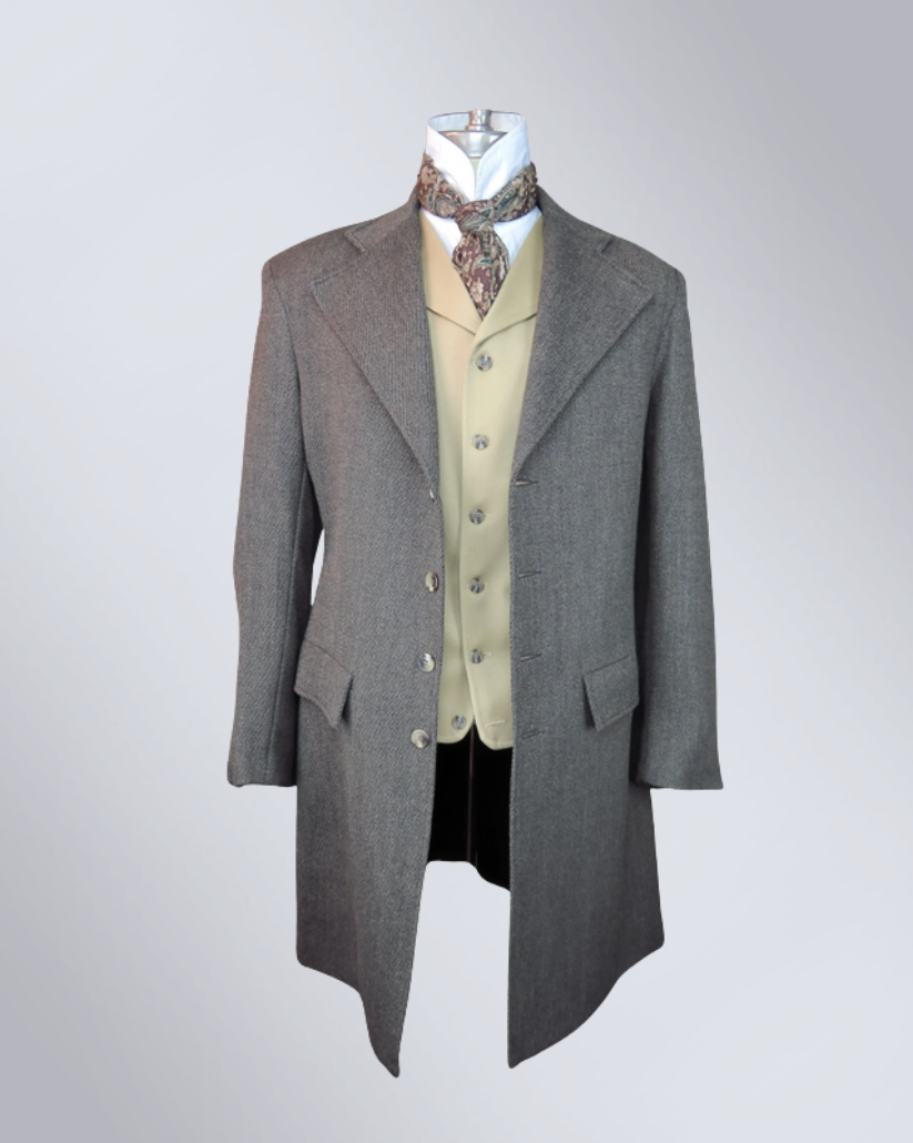 Men's Earth Brown Heavy Twill Frock Coat