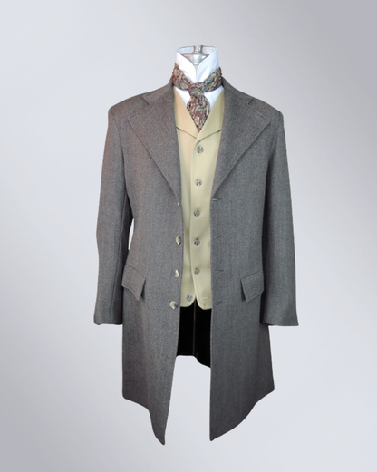 Men's Earth Brown Heavy Twill Frock Coat