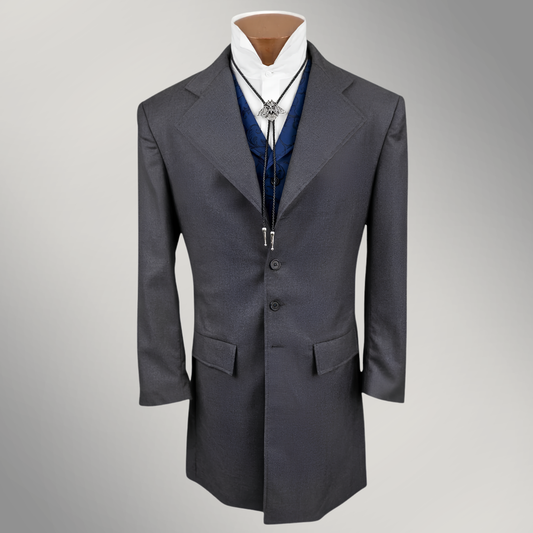 Men's Iron Grey Wool Frock Coat