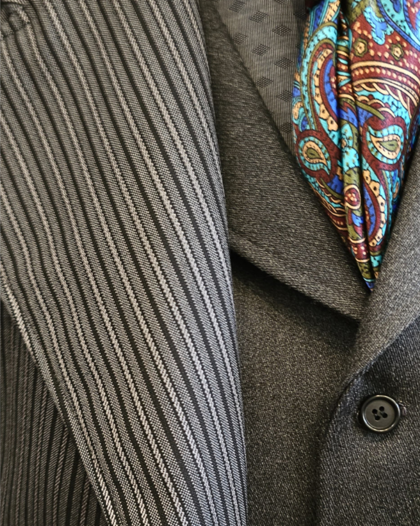 Men's Gatsby Stripe Wool Frock Coat (144-D)