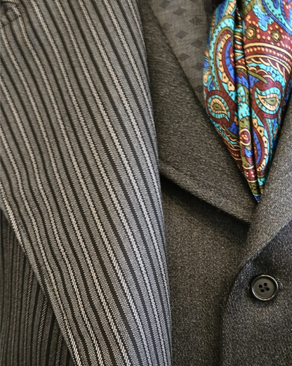 Men's Gatsby Stripe Wool Frock Coat (144-D)