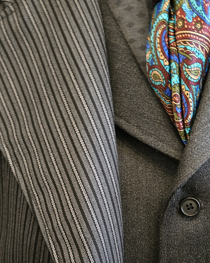 Men's Gatsby Stripe Wool Frock Coat (144-D)