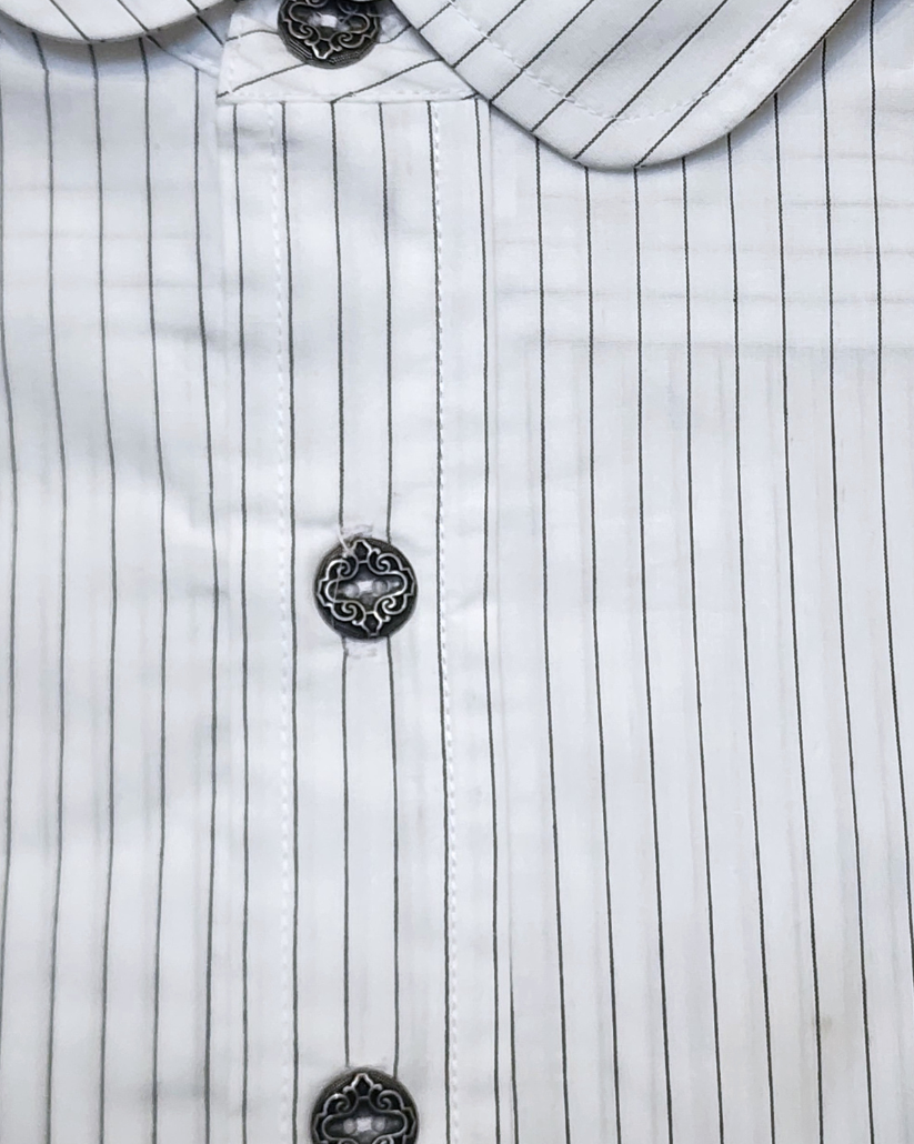 Men’s Dakota Shirt – White Mesa Stripe