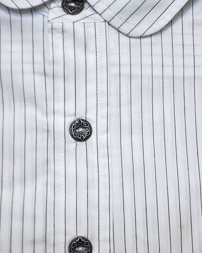 Men’s Dakota Shirt – White Mesa Stripe