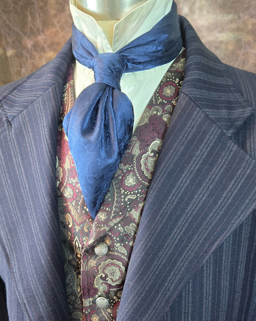 Men's Frock Coat - Navy with Contrasting Pinstripe
