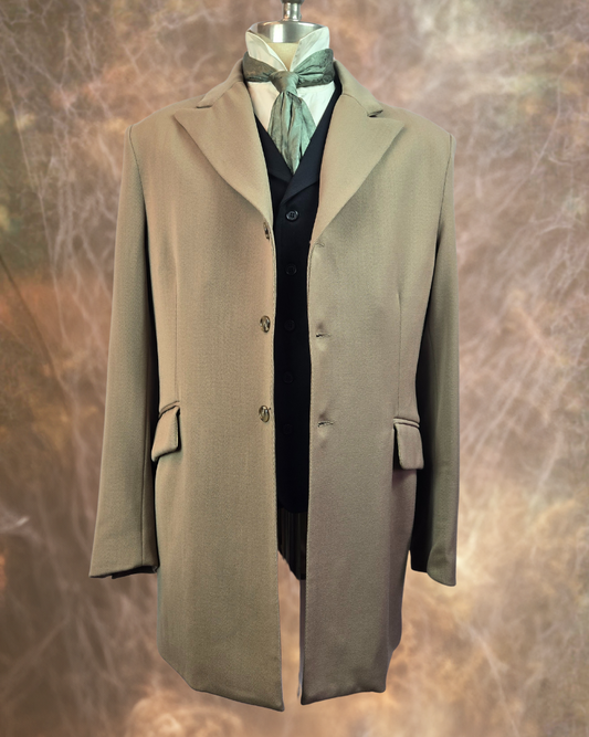 Men's Town Coat - Tan Gaberdine