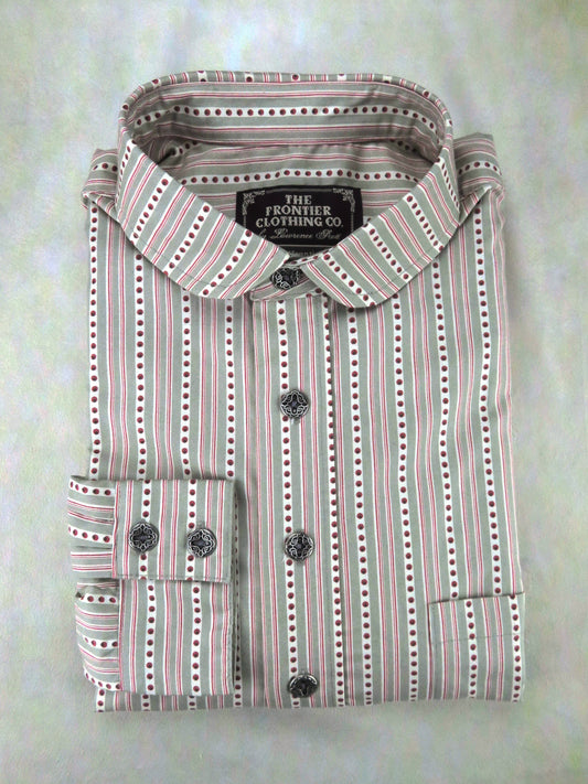Red Dot Stripe Men's Dakota Shirt