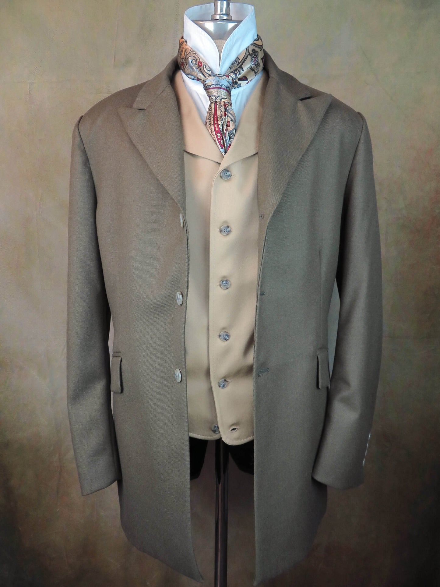 Men's Town Coat - Peanut Brown Twill #4679