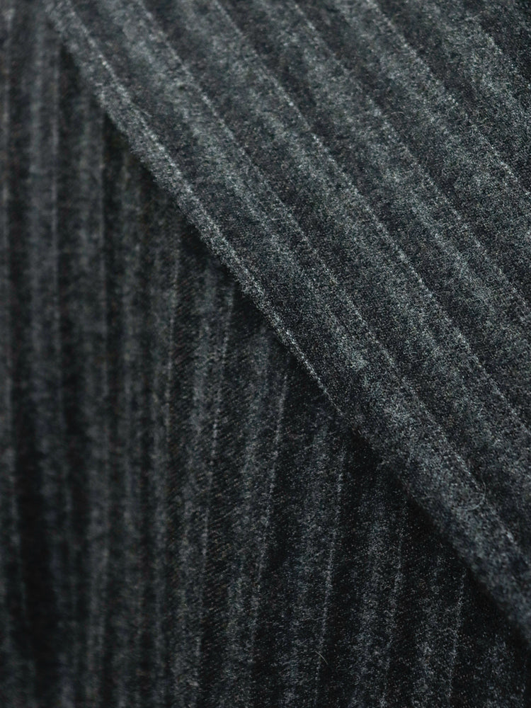 Men's Town Coat - Charcoal with Grey Shadowstripe
