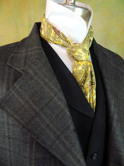 Men's Frock Coat - Shadow Grey Plaid with Dark Blue