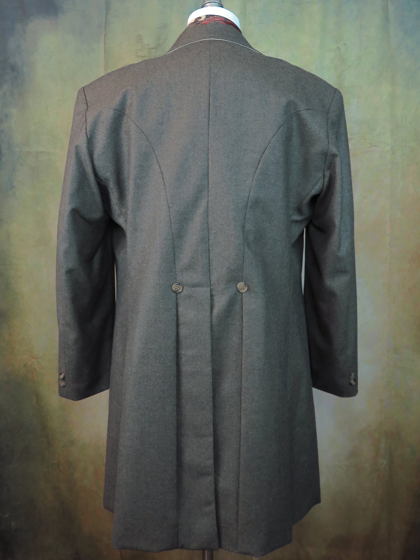 Men's Frock Coat - Wood Brown Flannel