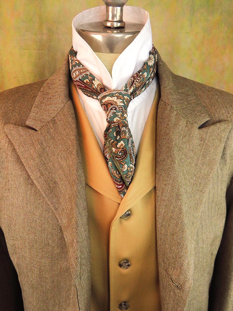 Men's Town Coat - Muted Tan Herringbone