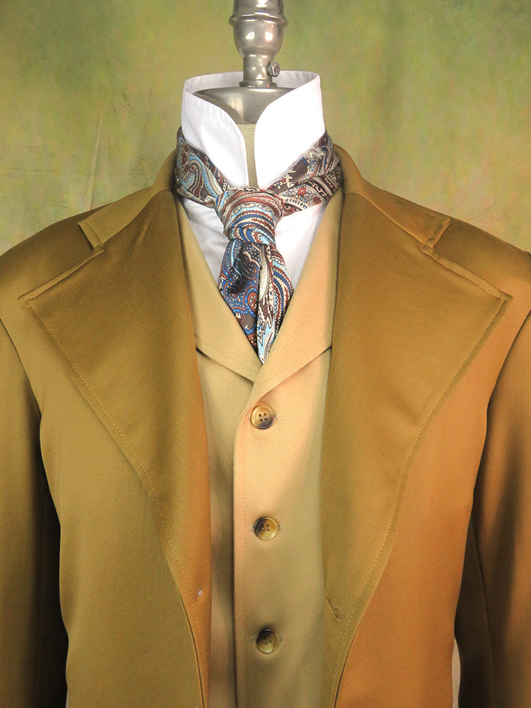 Men's Frock Coat - Golden Tan Worsted #707