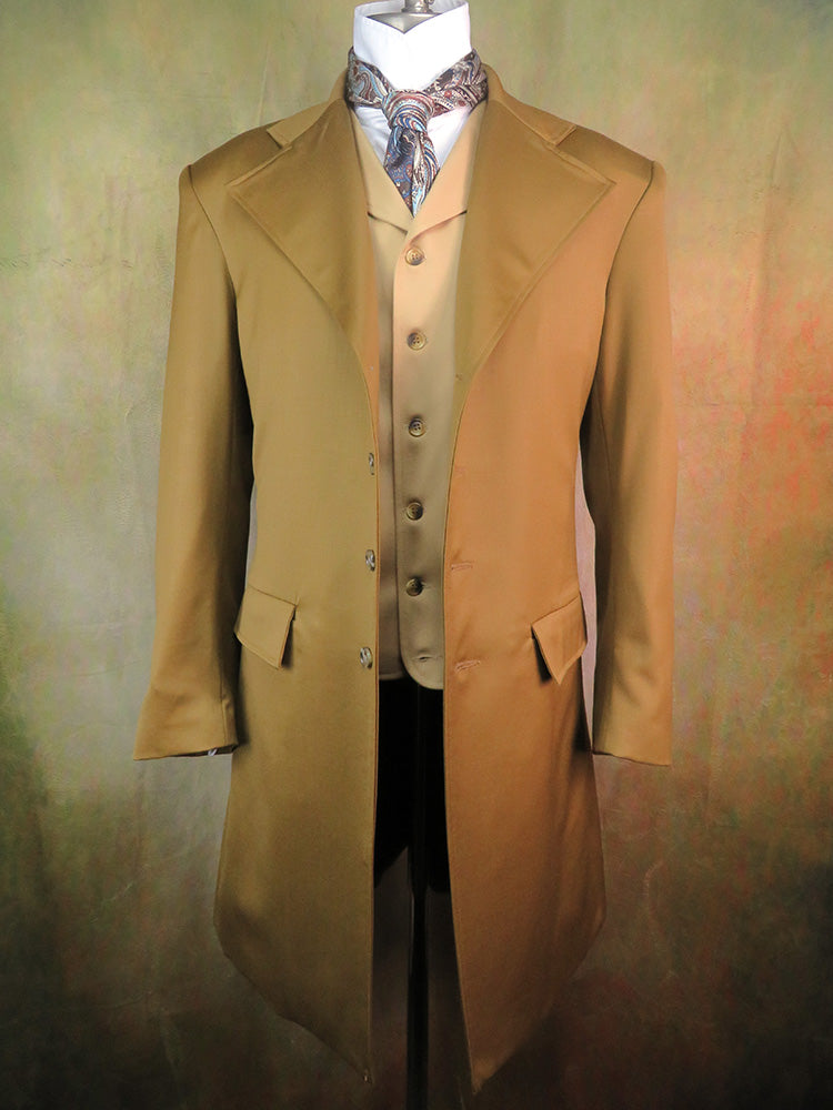 Men's Frock Coat - Golden Tan Worsted #707