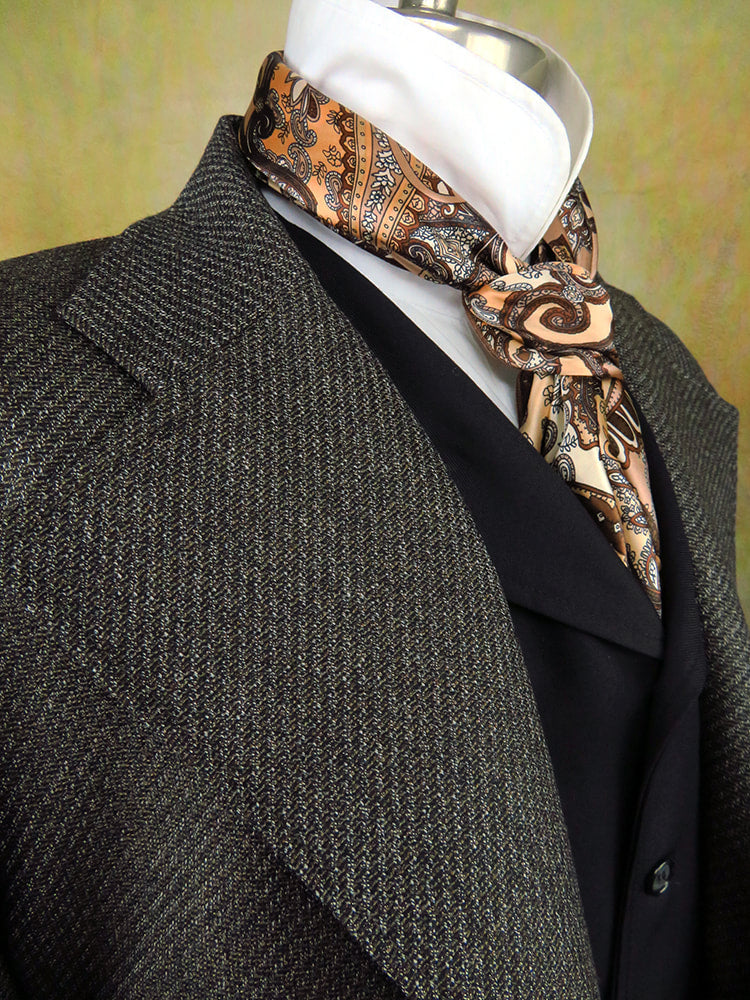Men's Frock Coat - Smoke Diagonal Tweed