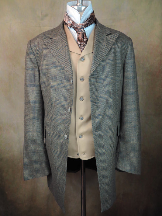 Men's Town Coat - Walnut Brown Glen Plaid #3883