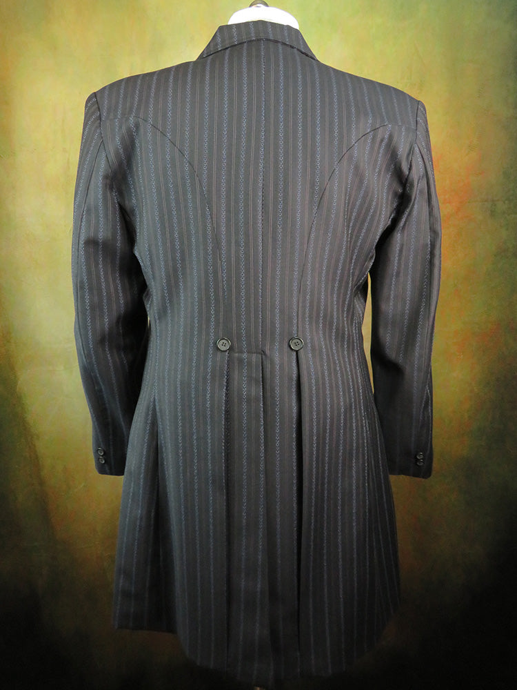 Men's Frock Coat - Alternative Stripe with Black, Navy and Wine