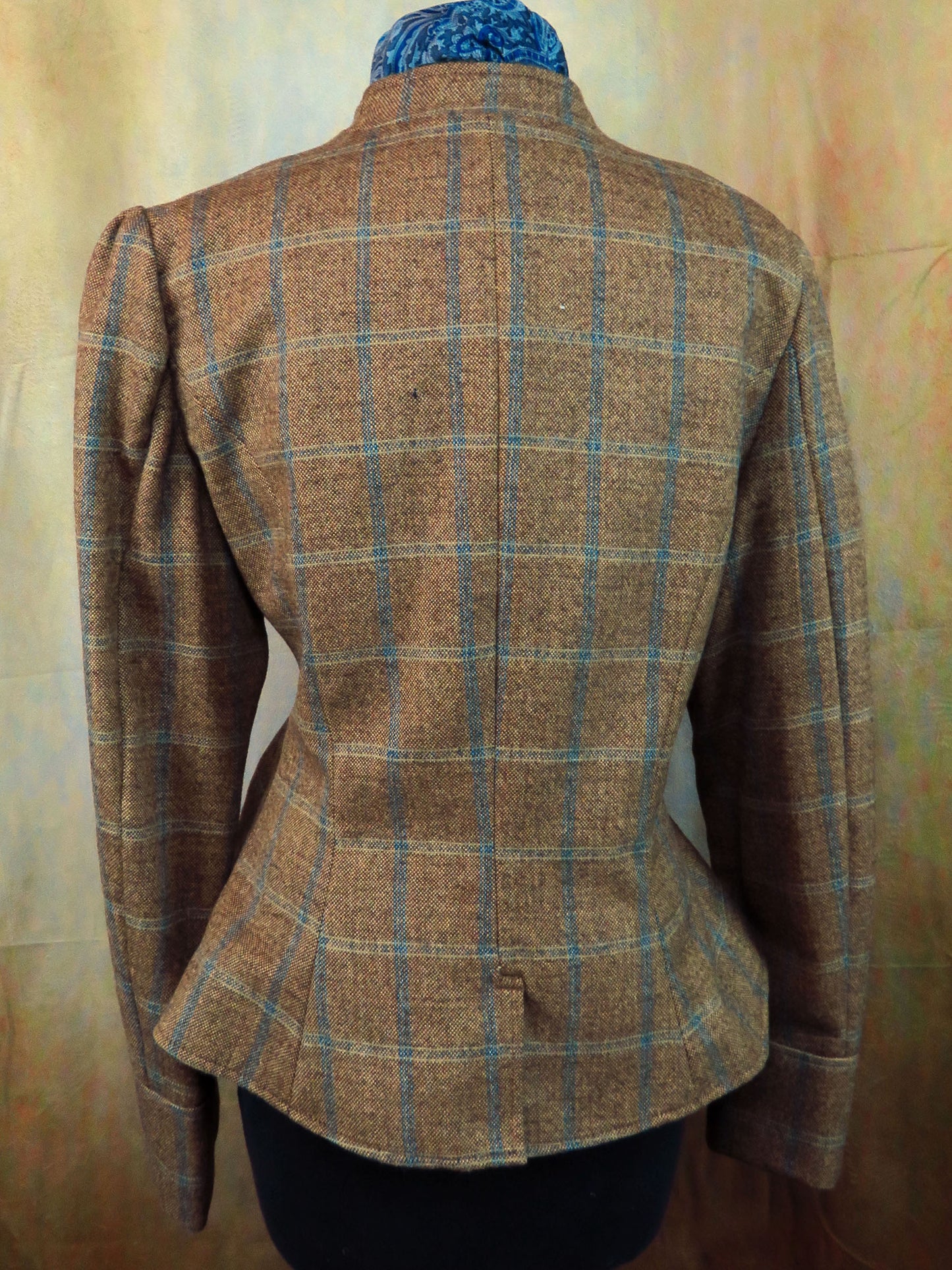 Women's Victoriana Jacket - Dijon with Tan and Yale Blue Windowpane