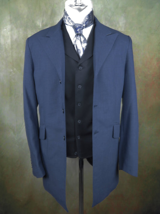 Men's Town Coat - Blue Tropical Cord