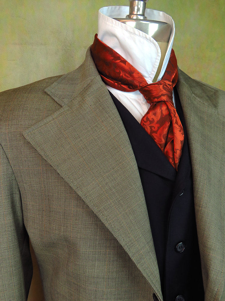 Men's Frock Coat - Rhino Grey Glen Plaid