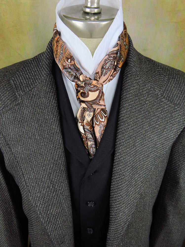 Men's Frock Coat - Smoke Diagonal Tweed