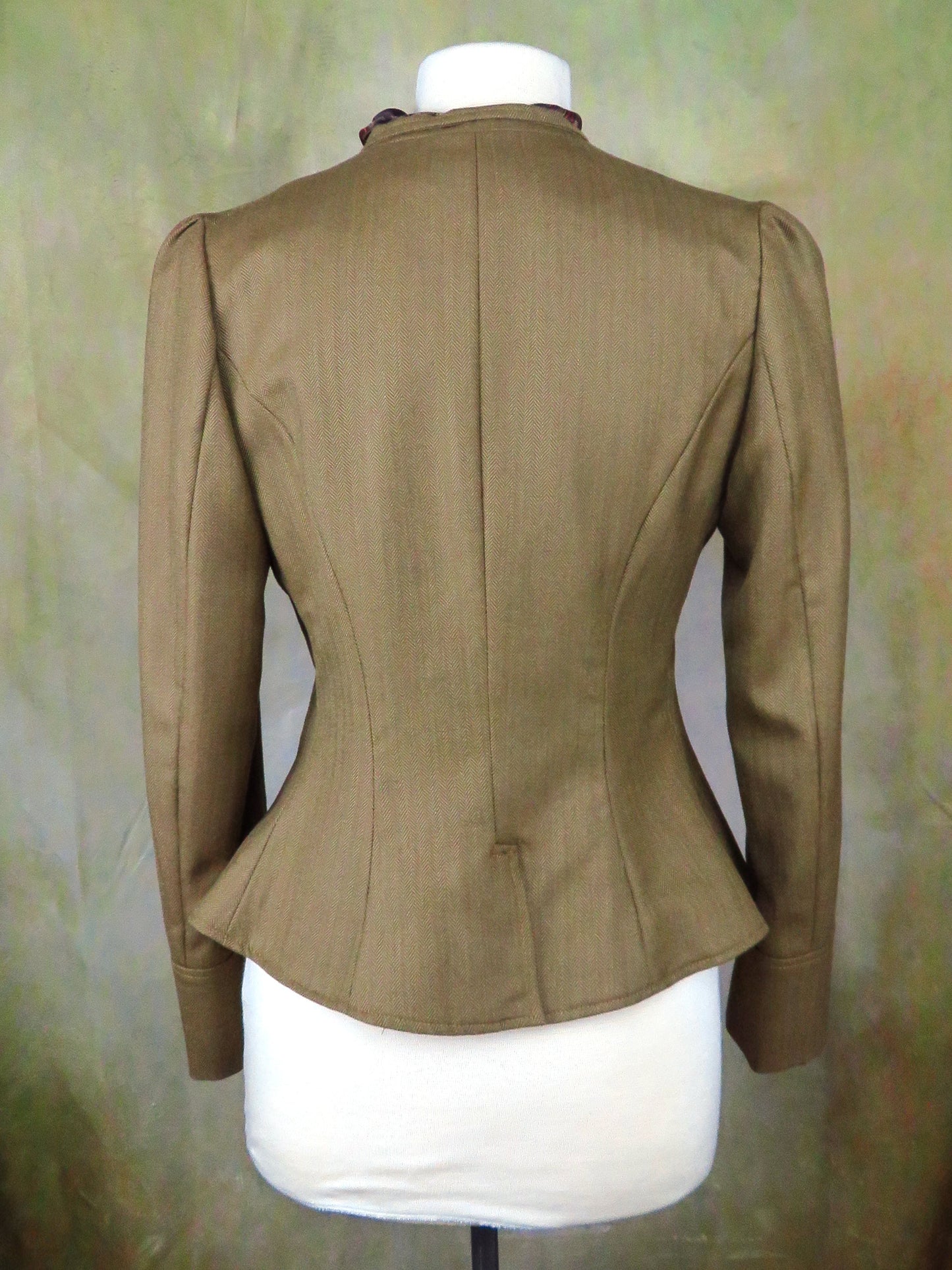 Women's Victoriana Jacket - Dark Tan Herringbone