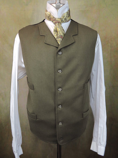 Men's Notch Vest - Peanut Brown Twill #4679