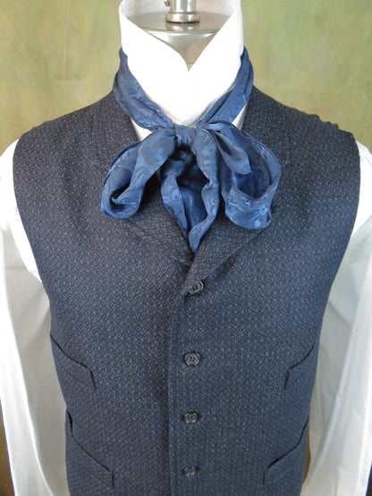 Men's Notch Vest - Blue Diamond Wool #748-B
