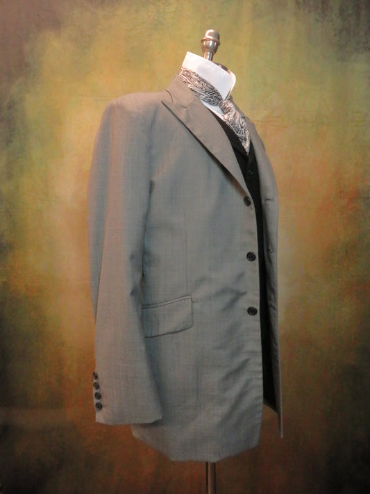 Men's Town Coat - Silver, Grey Tropical