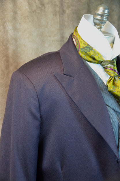 Men's Town Coat - Dark Grape Twill