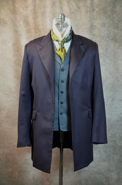 Men's Town Coat - Dark Grape Twill