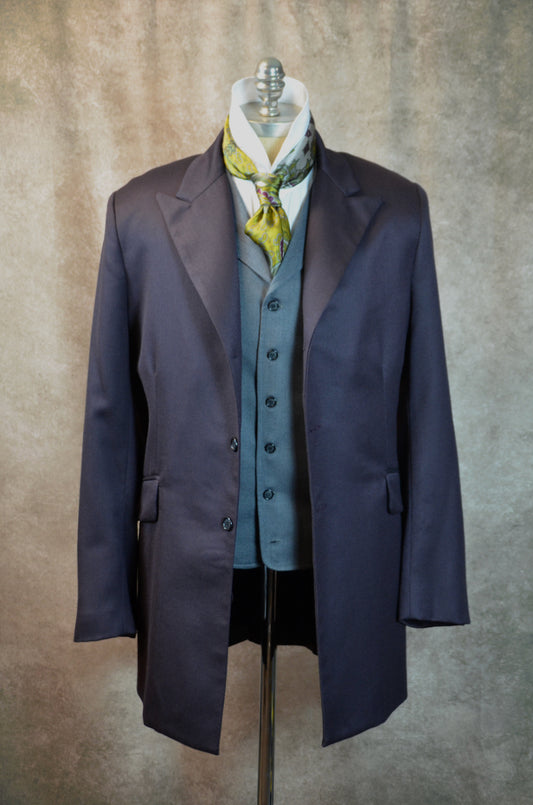 Men's Town Coat - Dark Grape Twill
