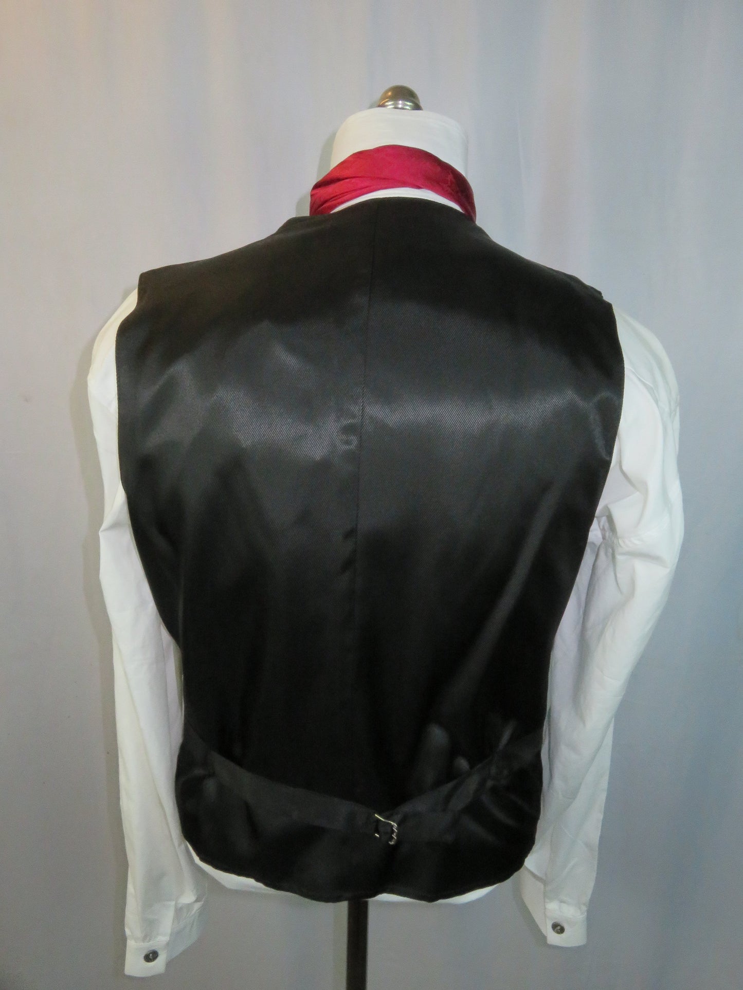 Men's Notch Vest - Black and Blue Check