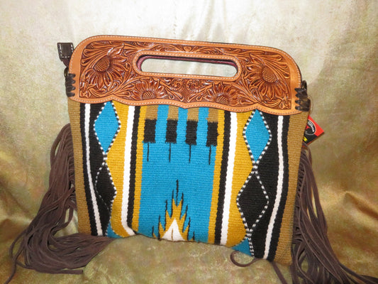Handwoven Wool Purse, Shoulder Handbag