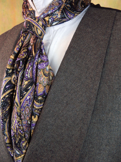 Men's Shawl Vest - Dark Grey Wool