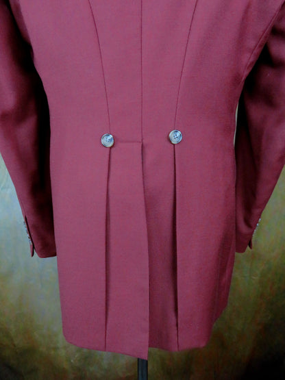 Men's Town Coat - Brick Red Twill