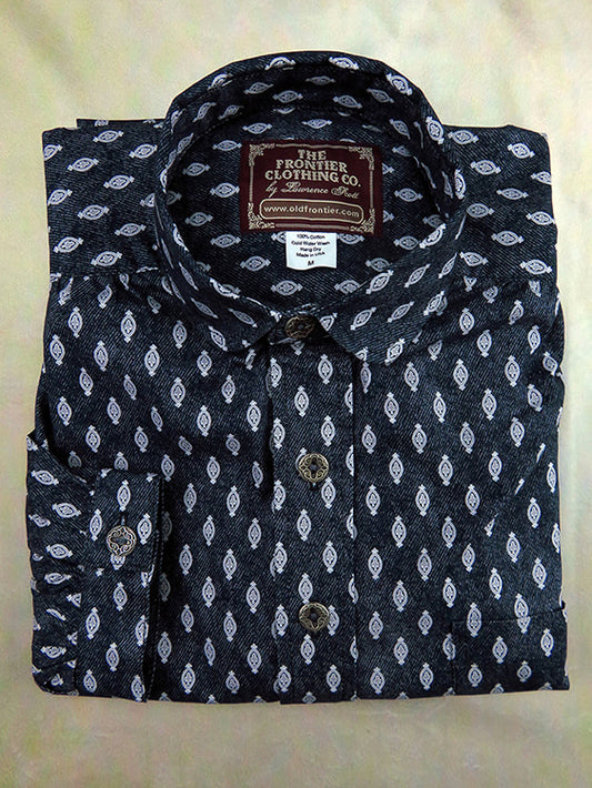 Black Medallion Men's Victorian Shirt