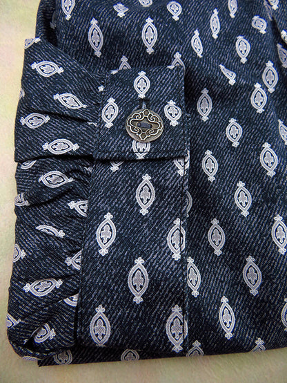Black Medallion Men's Victorian Shirt